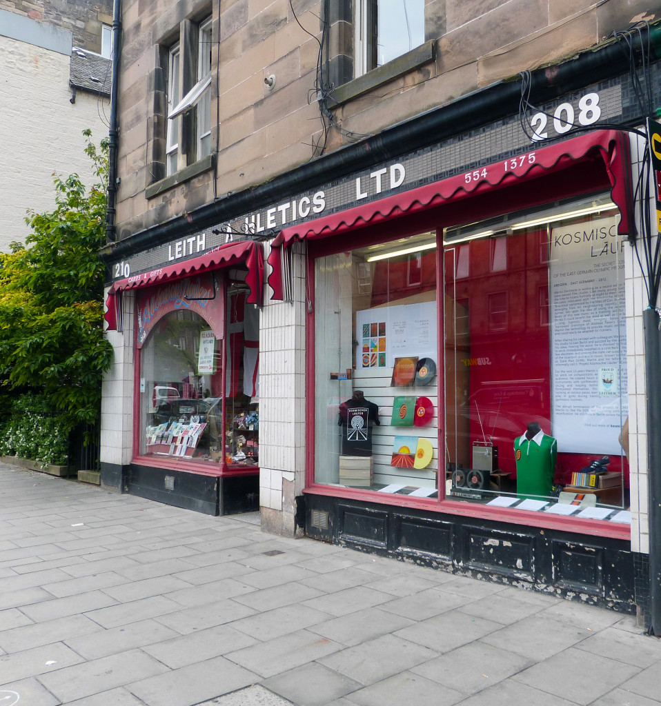 The exhibition took place in the window of Leith Athletics. 23-26th June 2016.