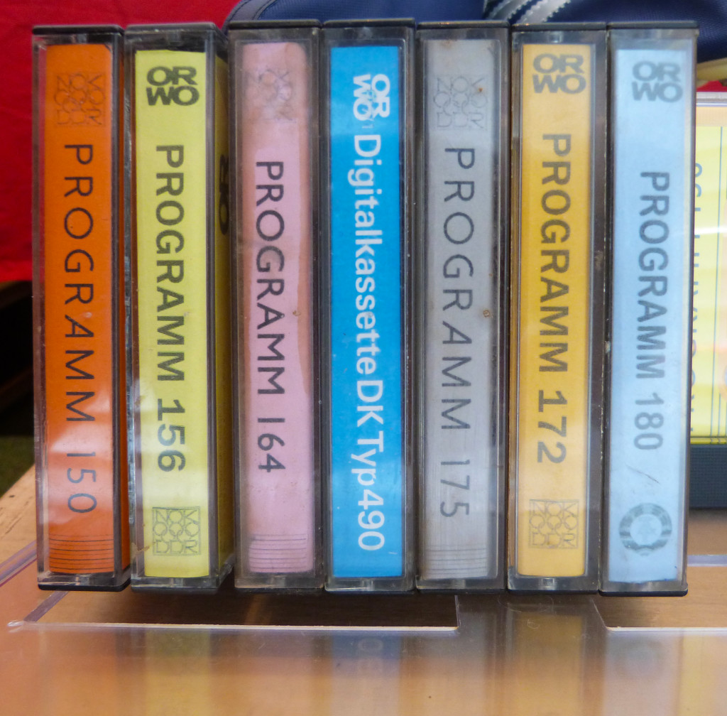 Collection of original Kosmischer Läufer training cassettes.